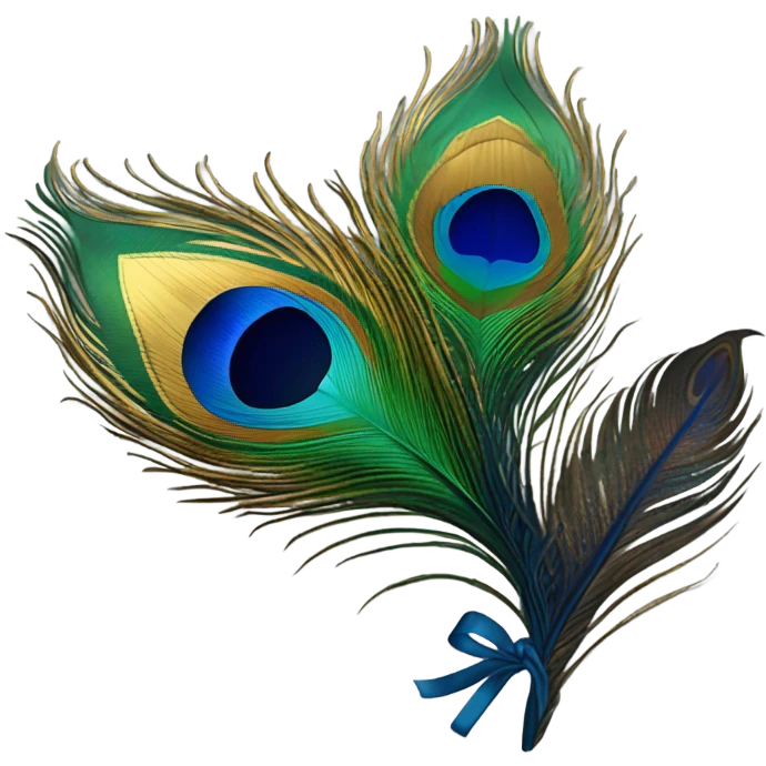 Peacock feather emoji
