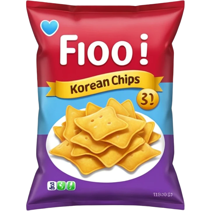 korean snack chips bag emoji