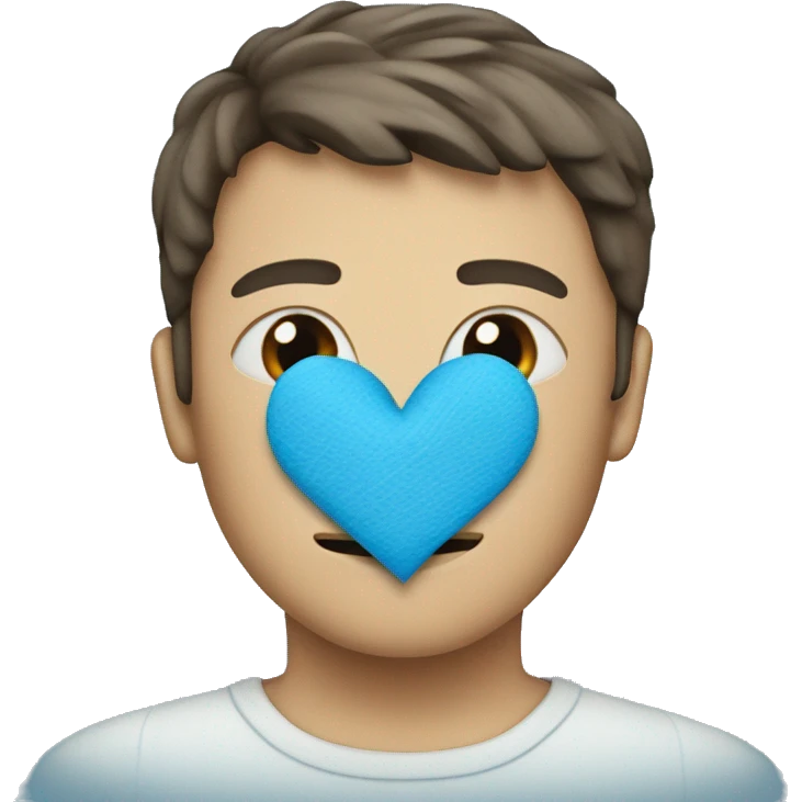 blue heart with bandage emoji
