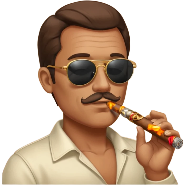 😎 with cigara emoji