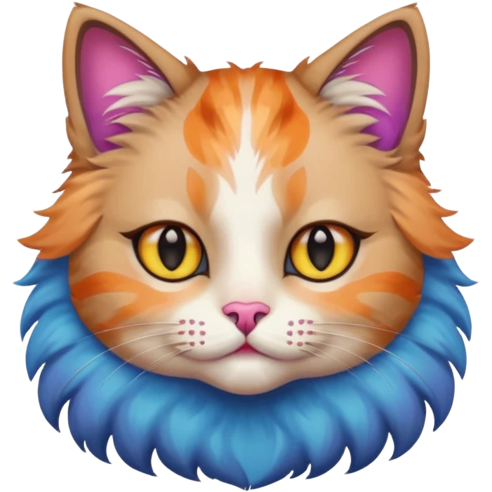 cat wearing makeup emoji