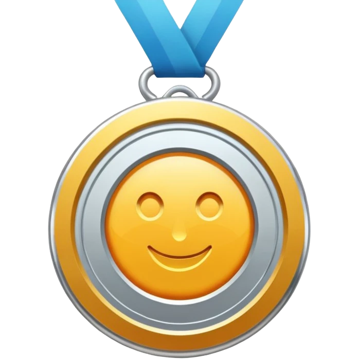 silver medal with a 2 inside emoji
