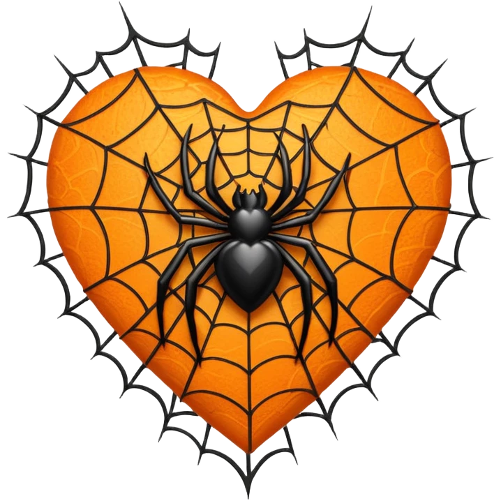halloween heart emoji