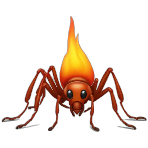 flaming-ant emoji