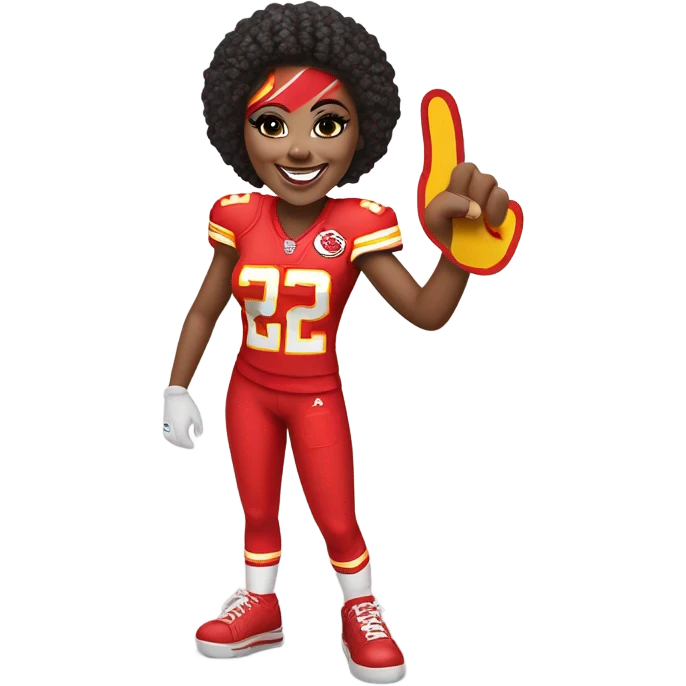 KC chiefs girl emoji