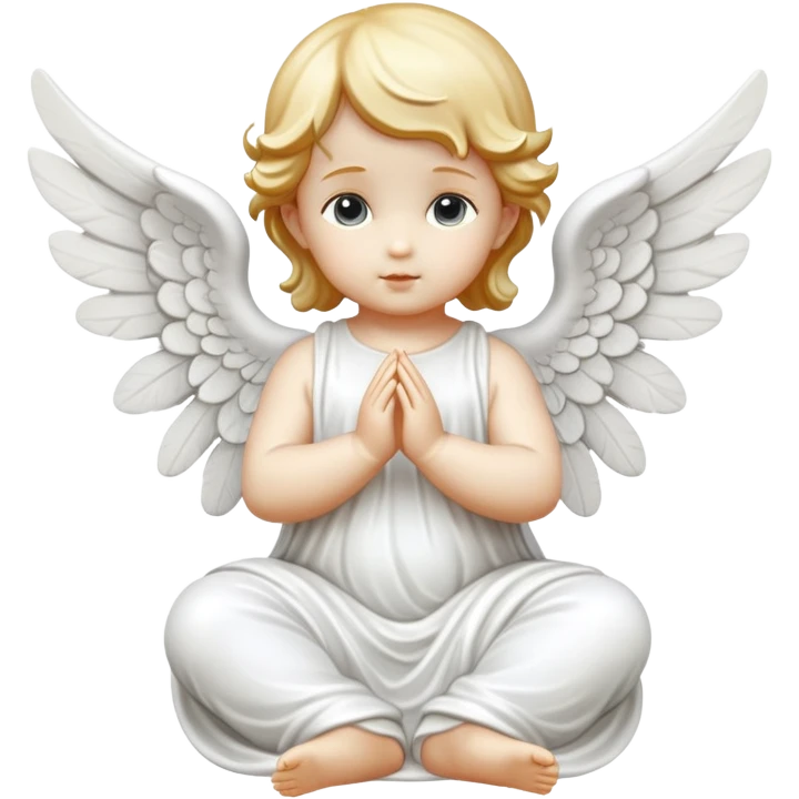 baby angel statue  emoji