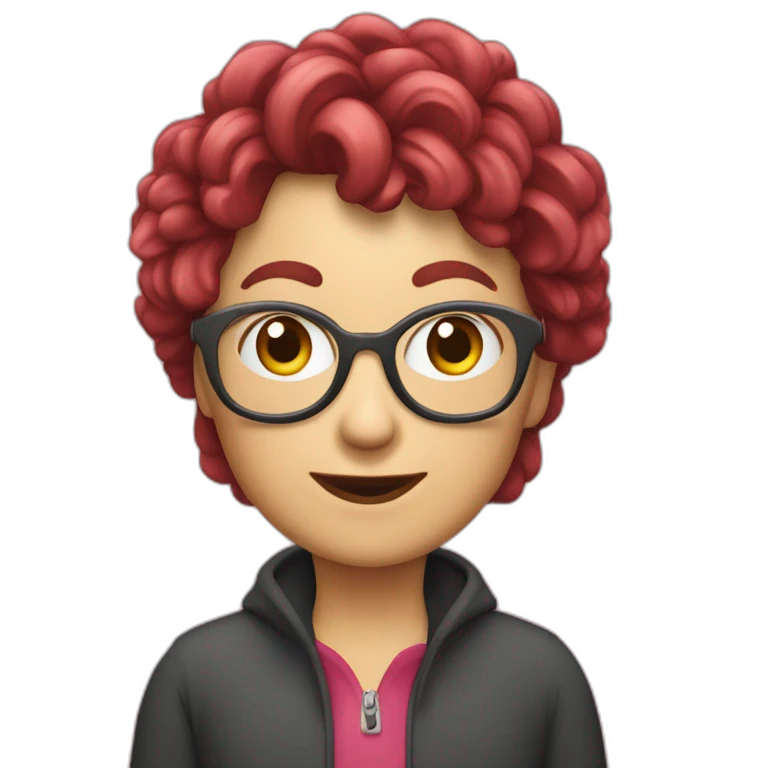 Oma mit kuzen redlocken  emoji