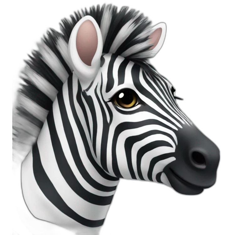Cute zebra emoji