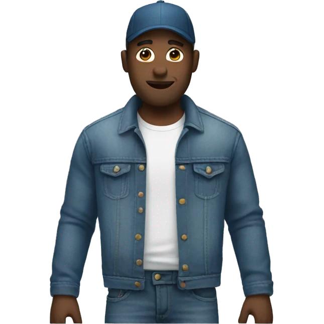 Man with big jeans emoji