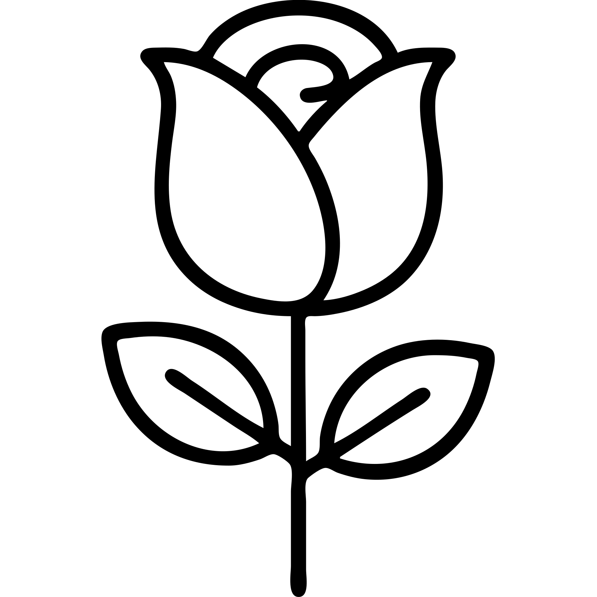 rose flower outlined icon emoji
