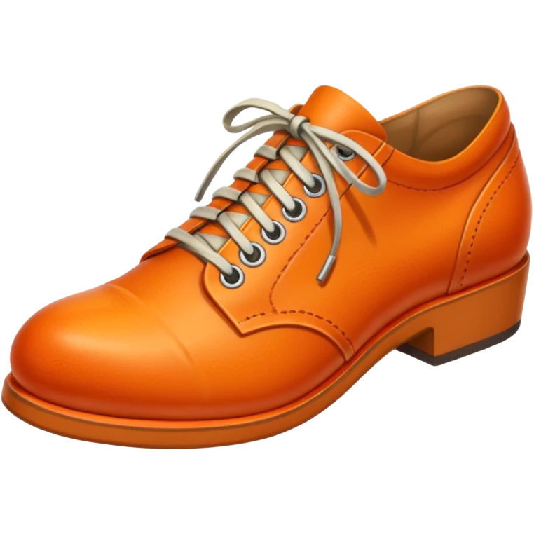 orange shoe emoji