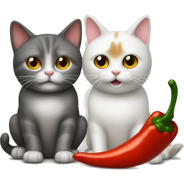 cat and chili mixed emoji