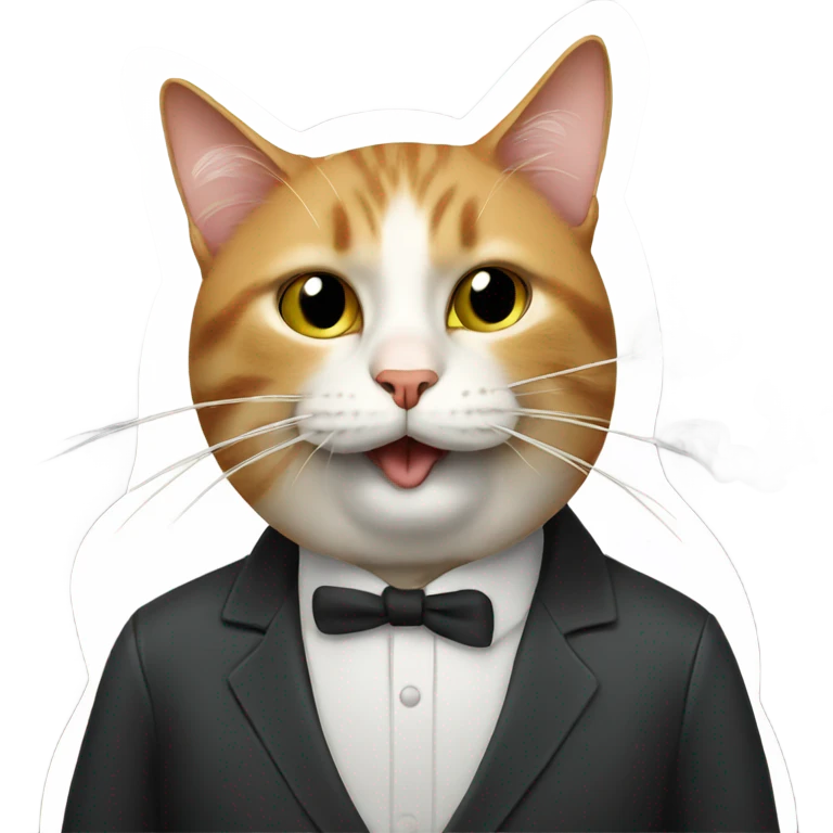 Cat smoking emoji