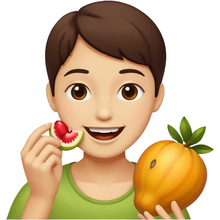eating fruits emoji