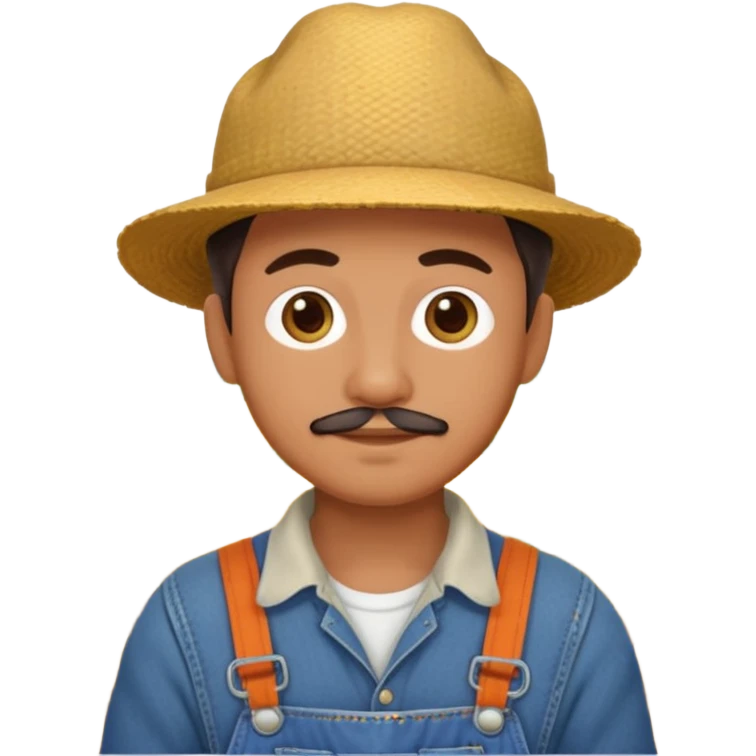 High resolution of  full body farmer emoji