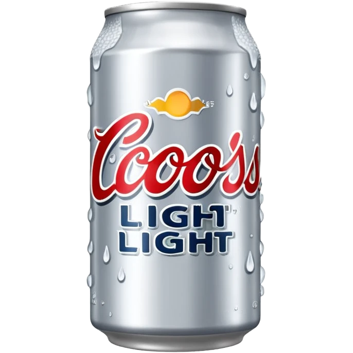 A coors light beer can emoji