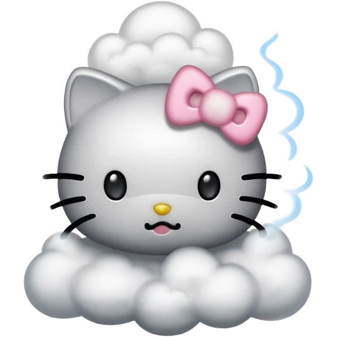 Hello-kitty hello-kitty with smoke emoji