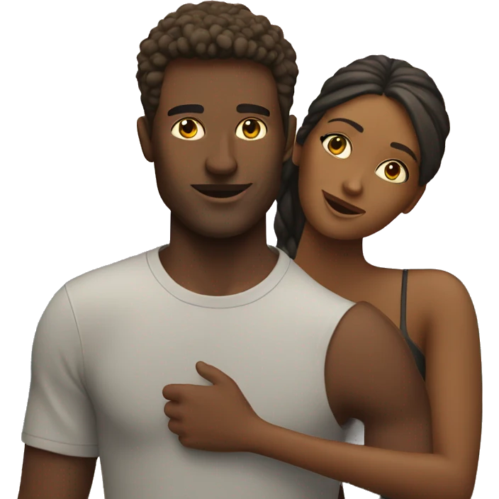 Two people on sunset beach emoji
