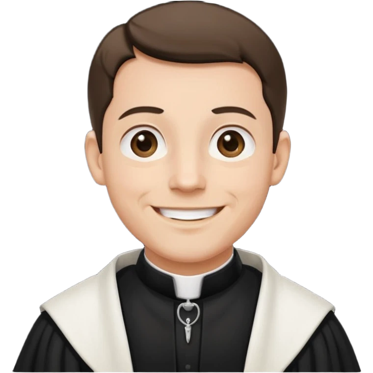 The priest presiding over the wedding emoji