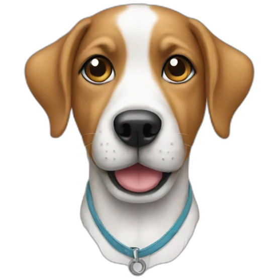 dog with a tshirt emoji