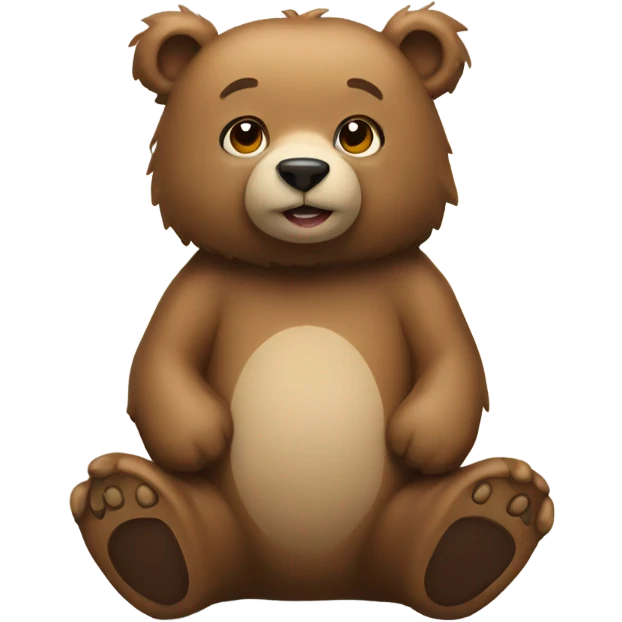 New Year's bear emoji