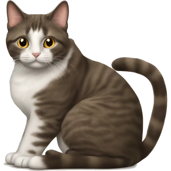 Britische Katze und Brünette emoji