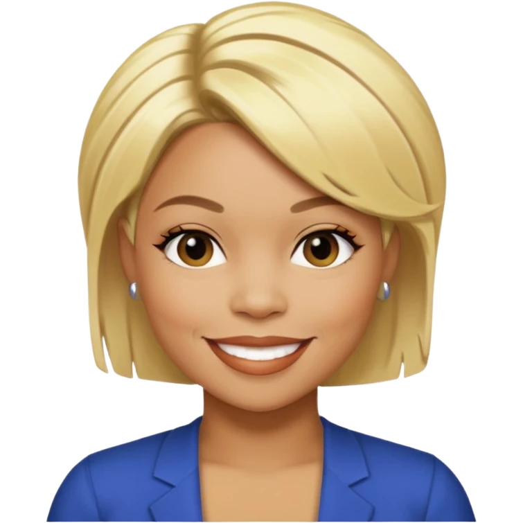Tionne T-Boz Watkins with short blonde hair emoji
