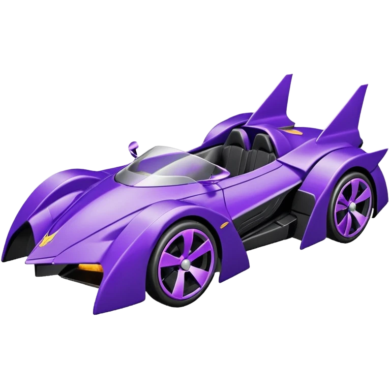 Hot wheels BatGirl’s stealth burglar sporty futuristic pursuit mobile two seater car (reclined seating position) emoji