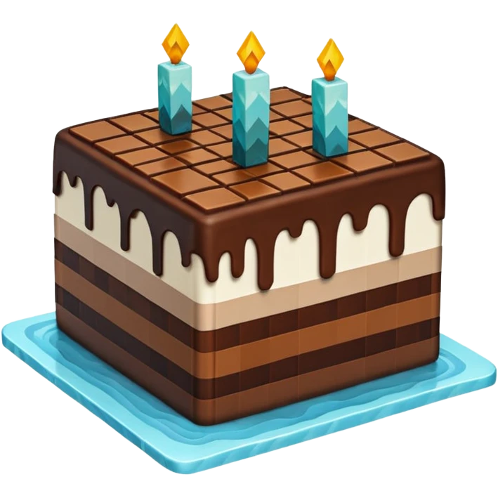 minecraft cake emoji