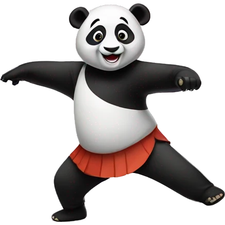 Dancing panda emoji