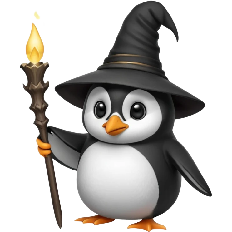 Penguin Wizard emoji