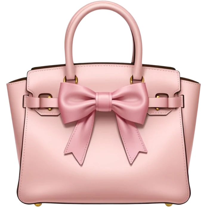 light pink birkin bag with bow emoji