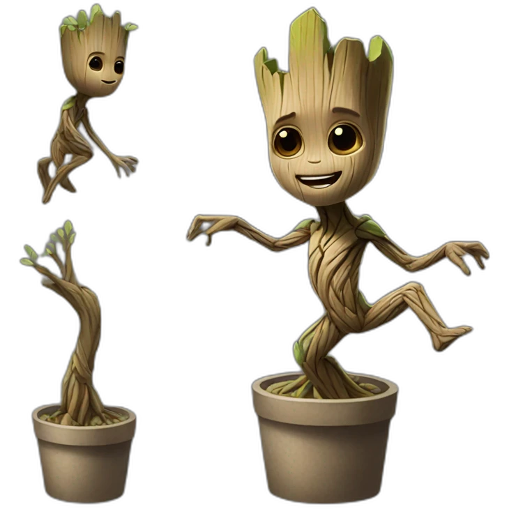 Dancing Groot emoji