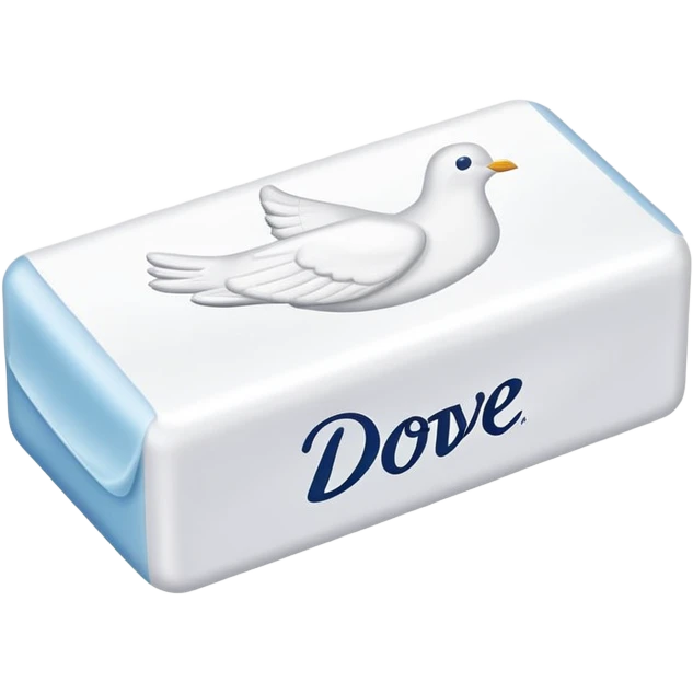box of soap “dove” written on the front emoji