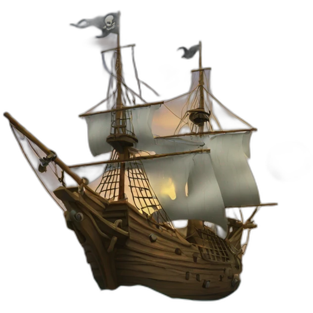 pirate boat emoji