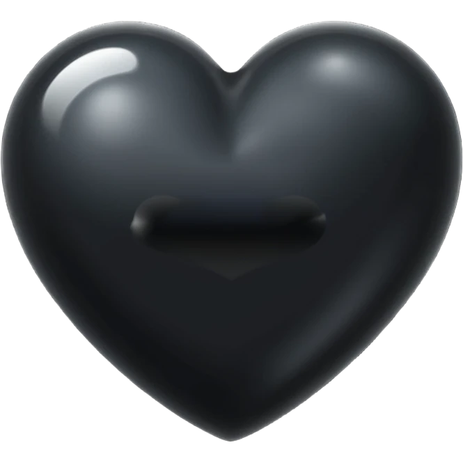 black heart emoji