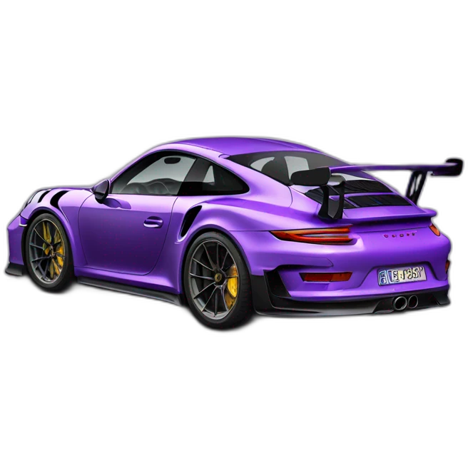 porsche 911 gt3 rs violette emoji