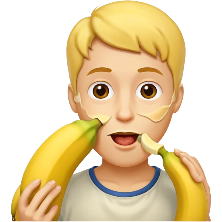 eat a banana emoji