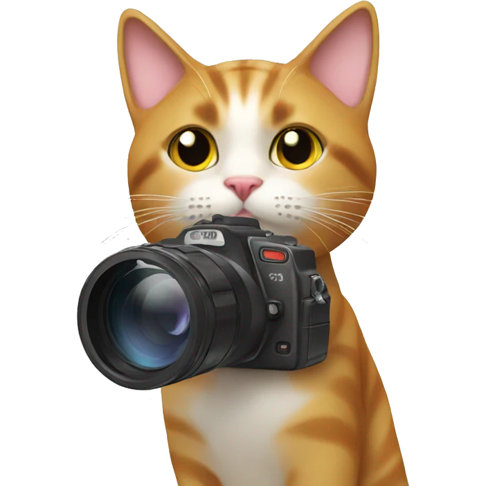 cat and videocamera emoji