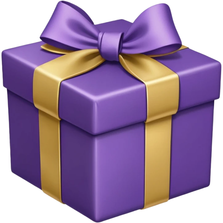 purple giftbox emoji