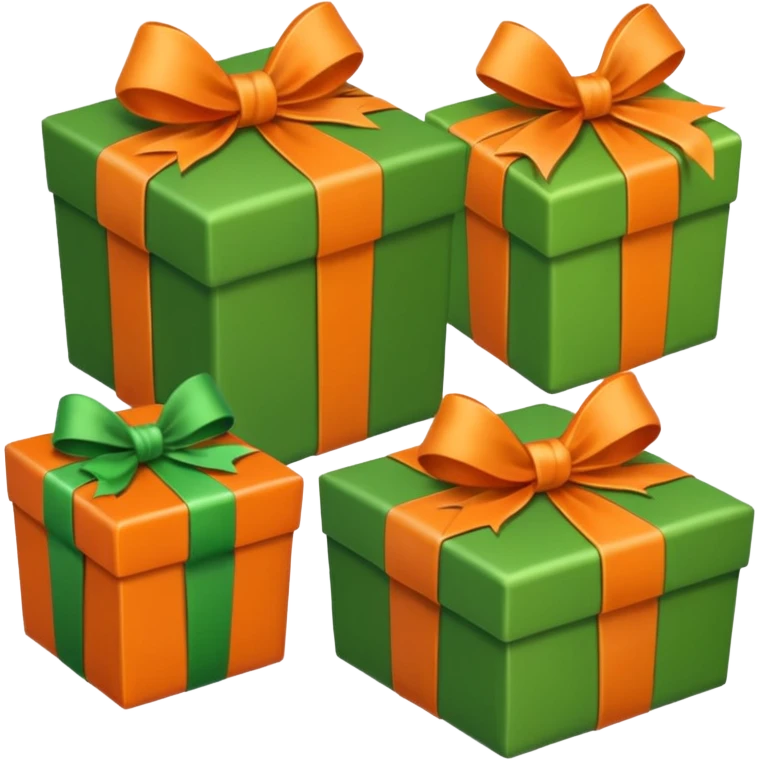 liste pour le pere noel orange et verte emoji