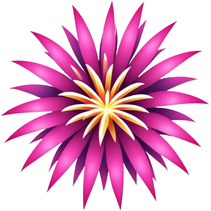 Pink fireworks emoji