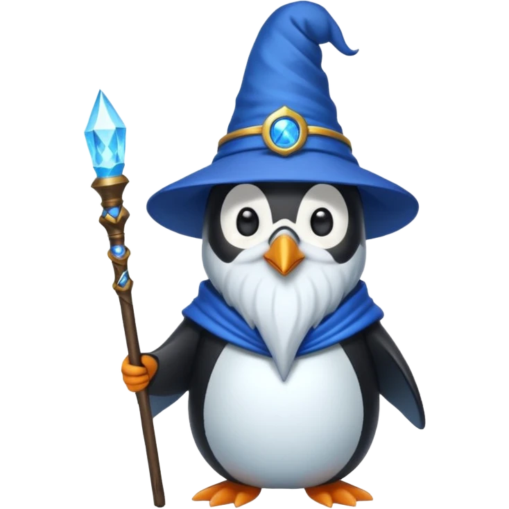 Penguin Wizard emoji