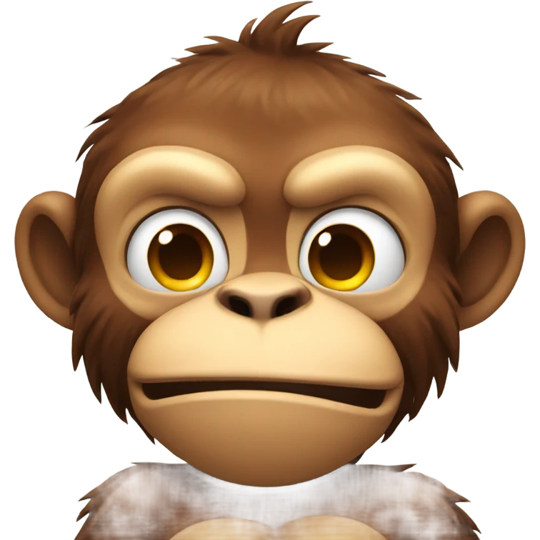 Strong monkey flexing muscles  emoji