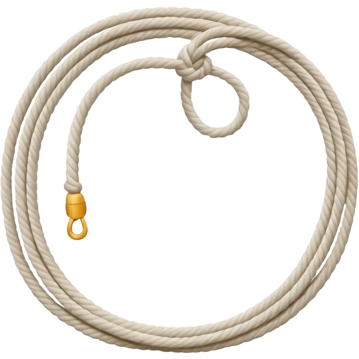 straight white rope emoji