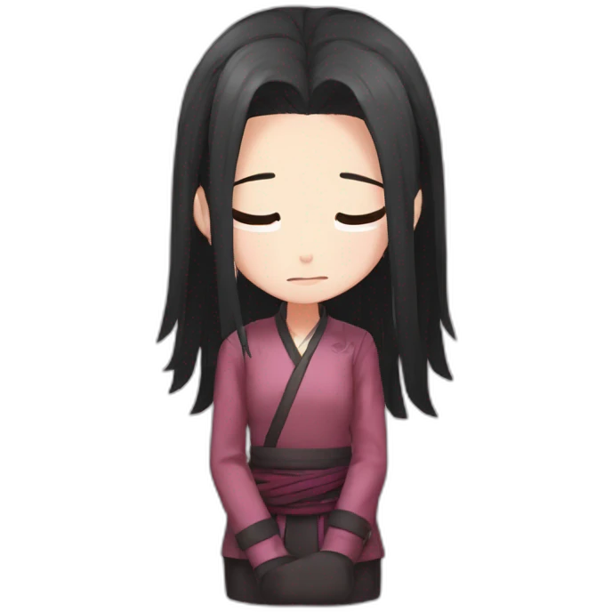 Sad nezuko emoji