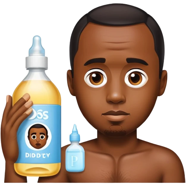 P Diddy with baby oil emoji