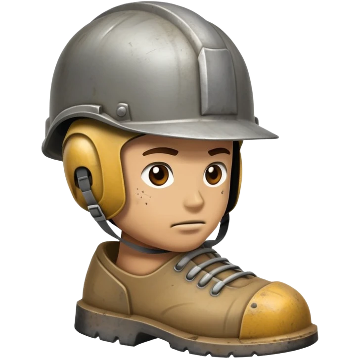 Foot with a helmet emoji