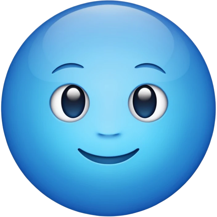 blue dot saying sheeesh emoji