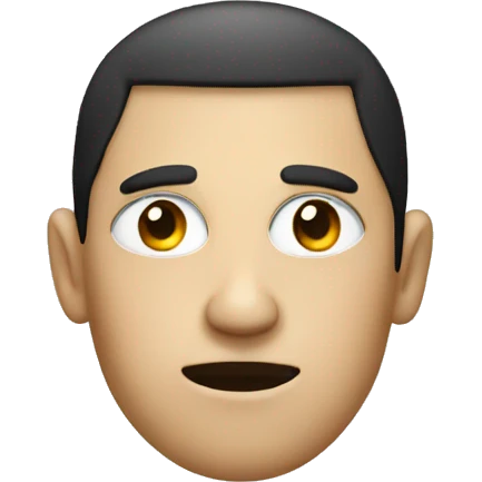 Face with black ring around the eye  emoji